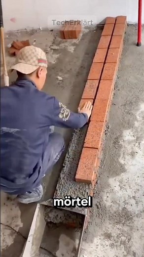 Laser-Präzision: So baut man heute Mauern! ✨🏗️ #Maurer #LaserTechnik #Bauwesen