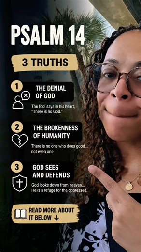 A quick overview… but don’t stop here.Go read Psalm 14 for yourself. 📖 #biblestudy