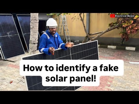 Avoid Fake Solar Panels, Simple Tests That Work