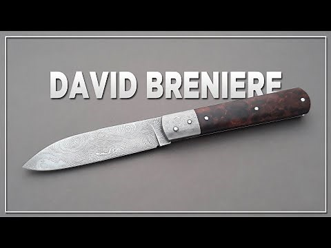 Un canif haut de gamme en damas & bois de fer - Par David Breniere