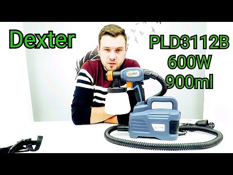 Review & Unboxing Electric paint gun Dexter PLD3112B Leroy Merlin