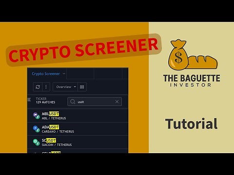 How to create a crypto screener in tradingview ?