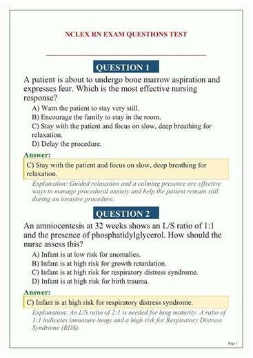 NCLEX-RN Exam Questions & Answers 2026 | Latest RN Practice Test with Rationales