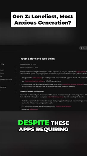 Social media's impact on youth: age limits, escape, addiction, mental health in Gen Z & Alpha. Watch to understand.Video Credit : Vanessa Wingårdh #SocialMedia #GenZ #GenAlpha #MentalHealth #Youth #Addiction