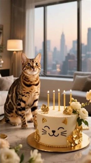 Happy Birthday to This Cute Kitty! 🎉🐱