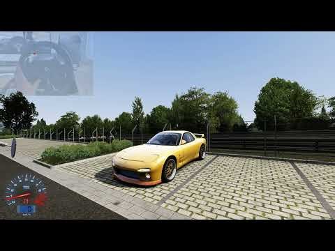 Mazda RX7 TrackDay on Nurburgring / Assetto Corsa - Steering Wheel + Gearbox Gameplay!