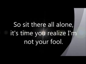 Cinderella - Nobody's Fool - Lyrics