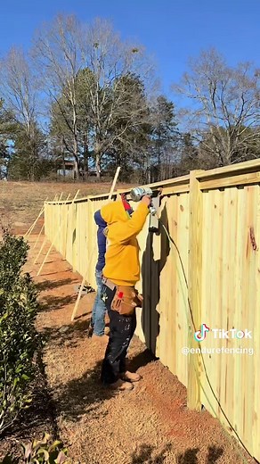 Charleston Wood Fence Installation with 6' Board on Board Design | Endure Fencing
