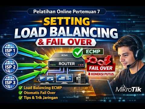 Setting Load Balancing ECMP & Fail Over - Dokumentasi Pelatihan Online Pertemuan 7