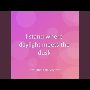 I stand where daylight meets the dusk