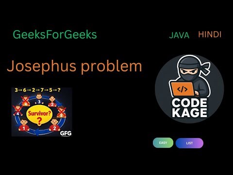 GFG | Josephus Problem | Easy Circular Elimination Approach