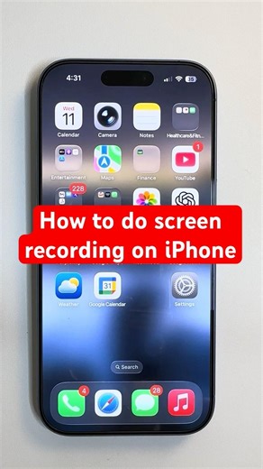 How to Add Screen Recording on iPhone in Seconds!