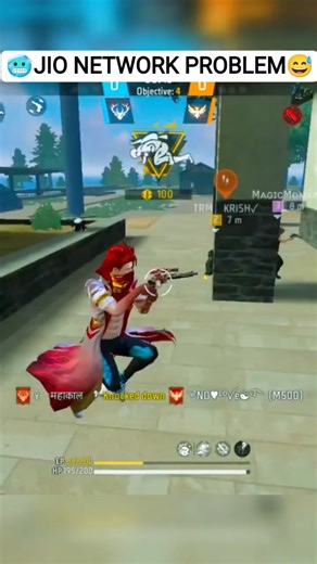 🛑🎯FREE FIRE ❎JIO NETWORK PROBLEM ✅❤️‍🩹#talvinder#funny#raistar#headshot#live#problem#jio#shortvideo