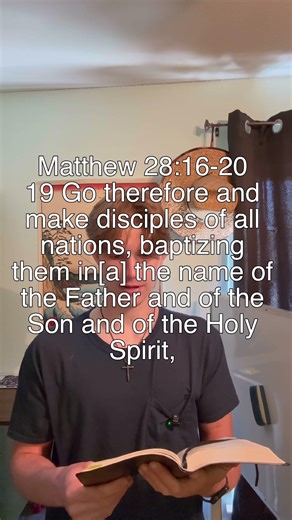 reading Matthew 28:16-20 ESV #Christianity #Bible