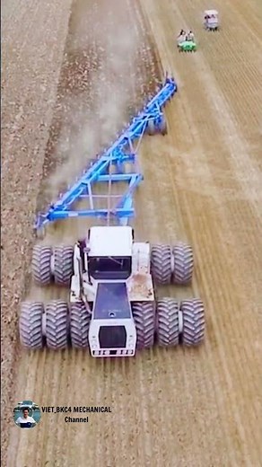 The Giant Tractor That Can Farm an Entire Field in Minutes!