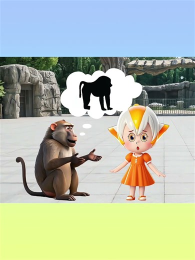 狒狒的英文是baboon #启蒙早教#儿童动画#英语启蒙#益智动画#3到6岁儿童益智早教动画