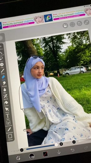 Cara Buat Line Art Simpel di Ibis Paint