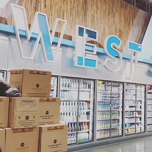 Invited to a sneak peek of the new Whole Foods in the Junction. Lots of local produce, baked goods, and this sweet sign. Grand opening October 9th. | West Seattle Junction