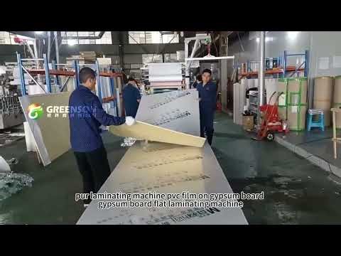 gypsum board lamination machine, used as wall board
