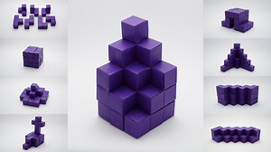 Origami SOMA Cube Puzzle - Jo Nakashima