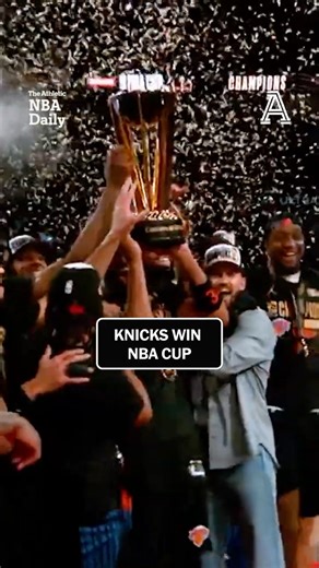 The New York Knicks win the NBA Cup