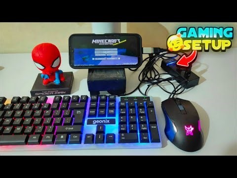 Playing Minecraft With Keyboard And Mouse In Mobile!