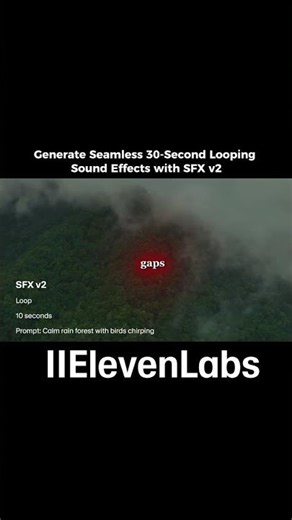Generate Seamless 30 Second Looping Sound Effects with SFX v2 ‪@elevenlabsio‬