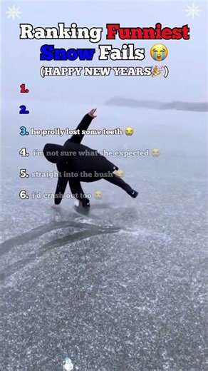 Ranking funniest snow fails 😭