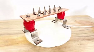 Wall Mounted Ground Bar Kit-Copper Bus Bar 7.88"x2.36"x .157" with 1/4" Terminal Positions and UL Material BusBar Insulator Posts (1/4" Smart)