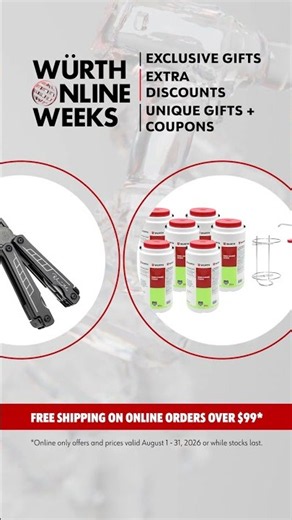 Deals, Freebies & V8 Hot Lap Giveaways - Wurth Online Weeks Are On!