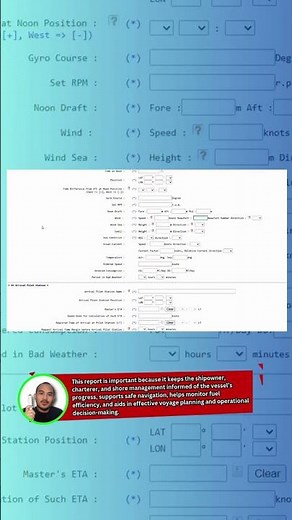 NOON REPORT (Basic) for Seafarers | DECK OFFICER DUTIES