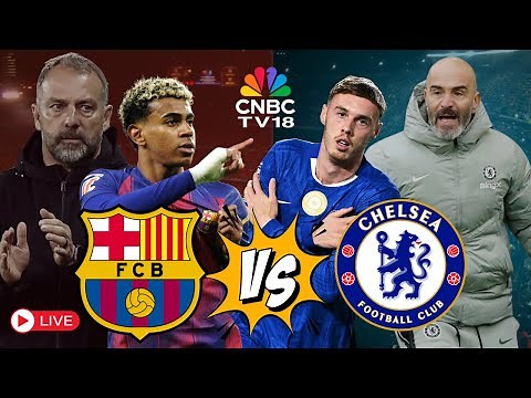 Chelsea Vs Barcelona UEFA Champions League LIVE at Stamford Bridge | Yamal Vs Palmer | Flick | N18G