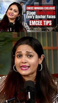🎤 MC Monisha Exclusive | Stage Challenges Every Anchor Faces | MC Tips