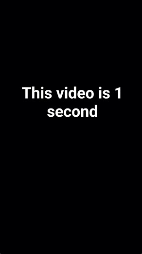 This video is 1 second long