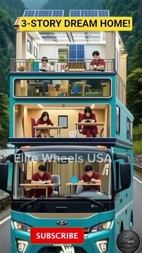 Luxury Triple Decker Motorhome Tour | Ultimate Mobile Home Experience 2025#shortvideo #rvlifestyle