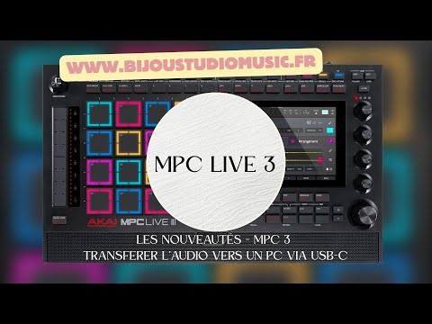 Akai MPC LIVE III Free The keys to composition MPC Live 3 Transfer audio to a PC via USB