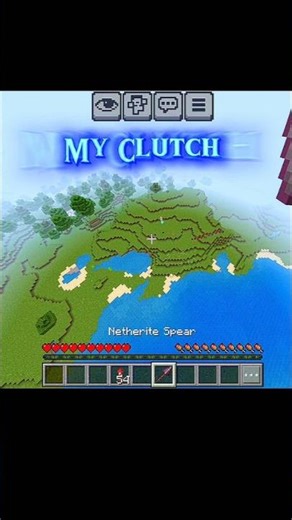 Minecraft my clutch 😂 #shorts #gaming