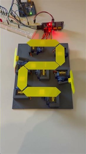 Project TitleNumeric Counter using Arduino and Servo Motors