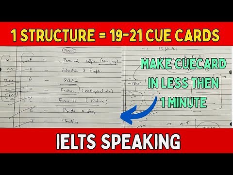 How to think many ideas for cue card with in 1 minute || PERFECT Strategy #ielts #speaking