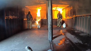 MODERN FIRE BEHAVIOR SERIES 2 of 4(Interior Fire Attack): Your San Bernardino County firefighters LIVE FIRE CADRE have been very hard at work over the past few weeks with several more to go. We are just past the halfway point for the roll out of phase 2 in our modern fire behavior series. The LIVE FIRE CADRE consists of 12 Instructors ranging from firefighters up to Chief Officers. The San Bernardino county Fire Department has committed to an extensive training schedule consisting of over 12 liv