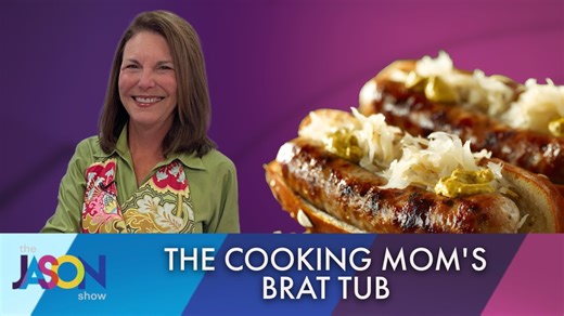 Brats are the perfect game day... or any day, eats. The Cooking Mom, Amy Hanten, shows us how to make easy and delicious brats. Plus, a sweet twist to coleslaw with apples. Recipes here - https://www.thecookingmom.com/brat-tub/ https://www.thecookingmom.com/apple-slaw/ | The Jason Show