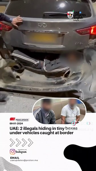 Illegal Immigrants Caught Hiding Under Vehicles at UAE Border