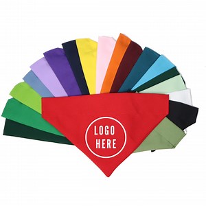 Custom Logo Dog Bandana Over the Collar, Business Logo Dog or Cat Bandana, Personalized Dog Grooming Logo, Solid Color Dog Bandana, Therapy - Etsy