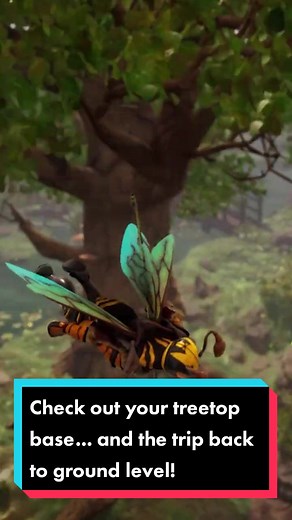 Glide Down from Your Treetop Base | Gaming Gliding Adventure