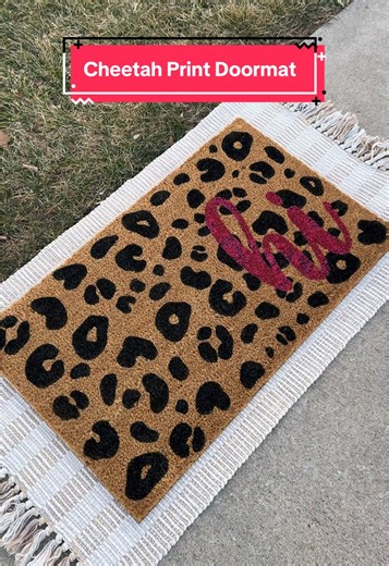 Cheetah Print Doormat DIY Guide