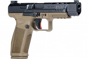 Canik Mete SFX - Semi-auto Pistol - 5.2" Barrel - 9mm - 18/20 Magazine - FDE Frame - Reversable Holster - Hard Case - HG5635-N