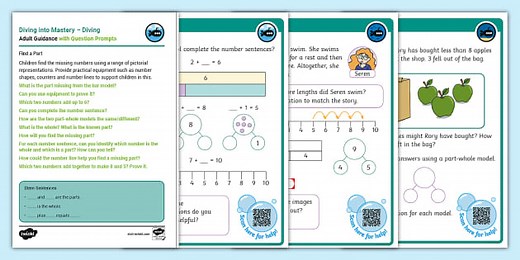 Year 1 Diving into Mastery: Step 11 Find a Part Activity Cards