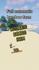 Easy Automatic Bamboo Farm Tutorial in Minecraft