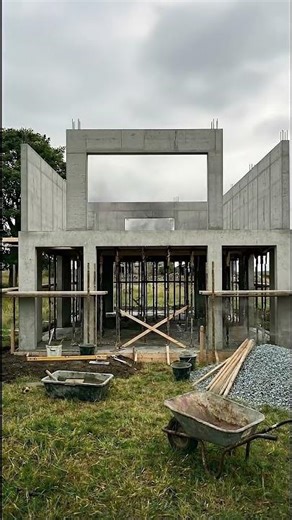 Process of Building a Modern House #construction #dreamhouse #timelapse #ai #housebuild