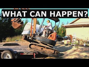 How to Safely load Mini Excavator, Skid steer, or Tractor on a trailer.